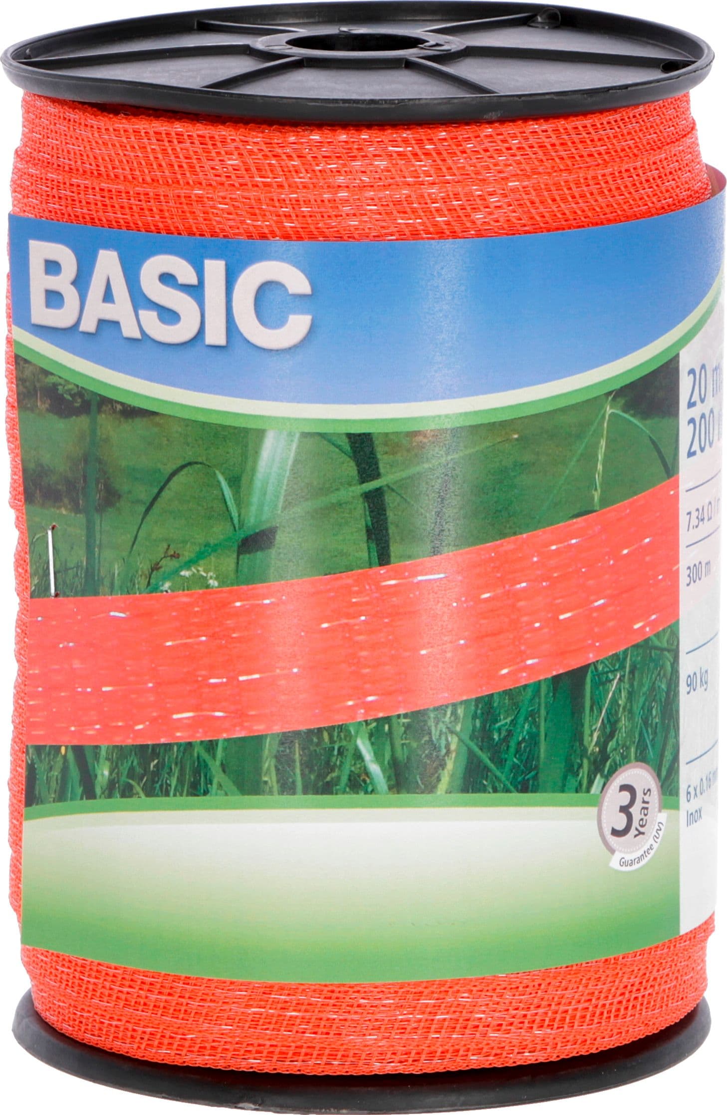 Fettuccia Elettrificata per Recinto Basic Arancione M 200 H. Cm 2 Fili 6 - 2