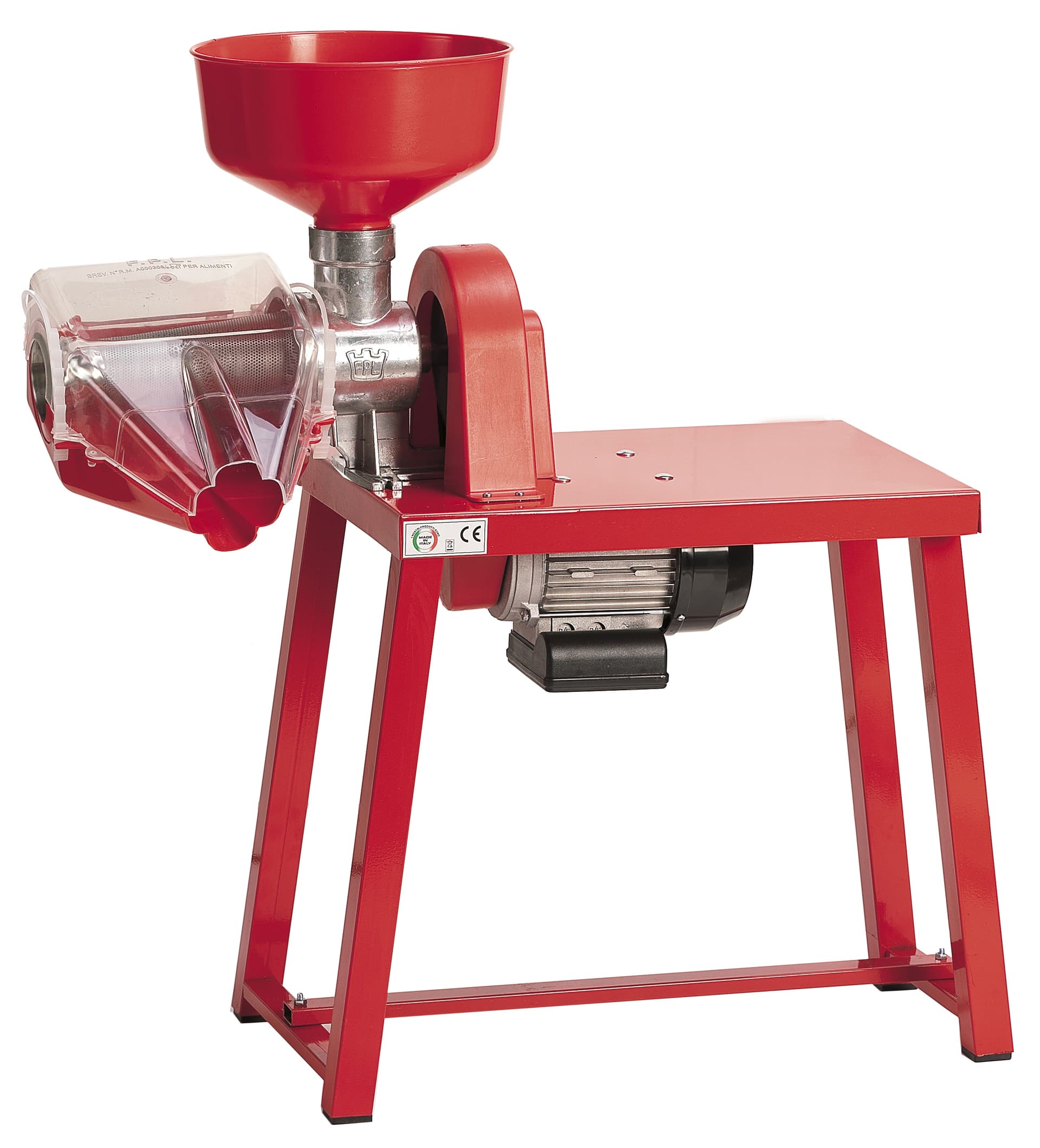 Spremipomodoro Elettrico Banco Verniciato Accessori Plastica N° 5 Hp 045 - 2