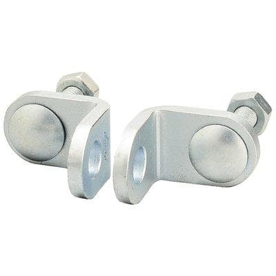 Occhioli Fissi Cancello Assa Abloy Zincati Vite Regolaz 75 mm 26 mm 2 Pezzi - 2