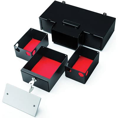 Cassaforte Invisibile a Murare PRESA3 Stark Frontale Presa Elettrica Cm - 2