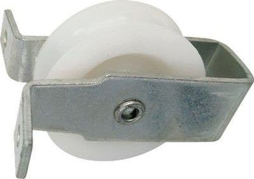 Carrucola Nylon Staffa Fissa Self Zincata Ø 40 mm 5 Pezzi - 2