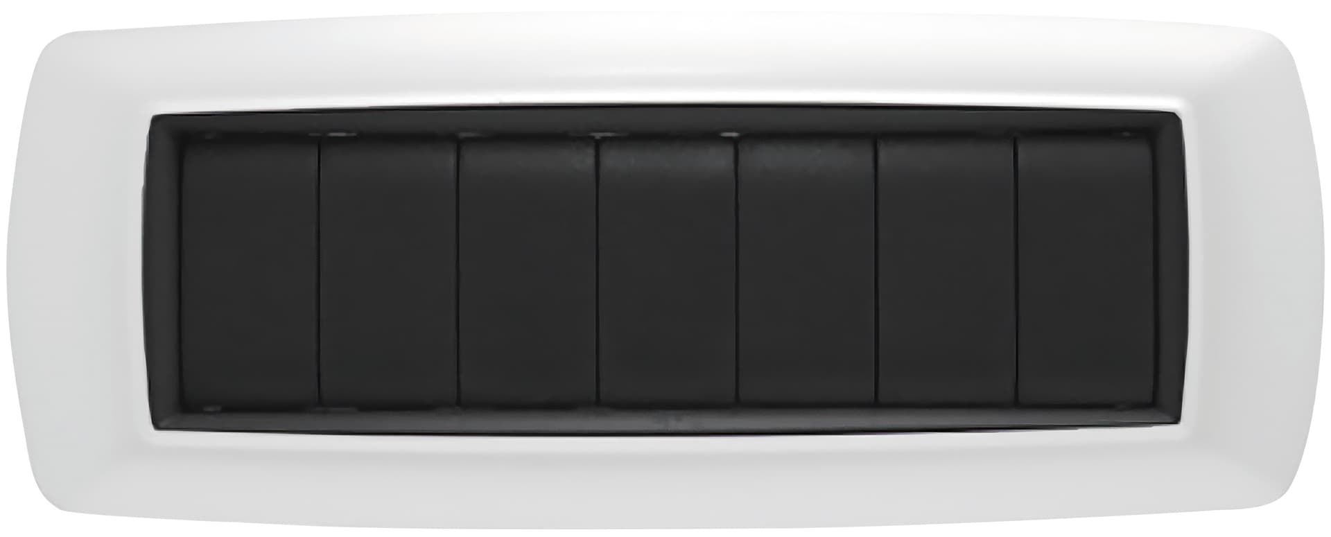 Placca Life Colore Bianco 7 Posti 10 Pezzi Feb Elettrica - 2