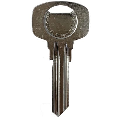 Chiave Piatta Yale 1008 Dx 5 Perni Originale Ottone Nichelato 20 Pezzi - 2