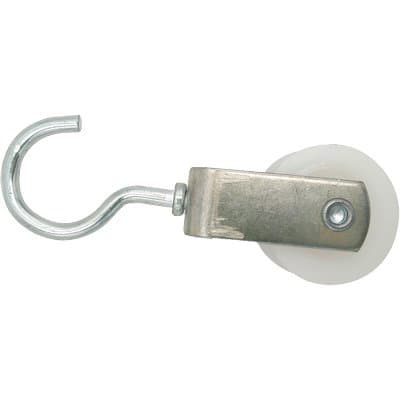 Carrucola Nylon con Gancio Self Inox Ø 40 mm 5 Pezzi - 2