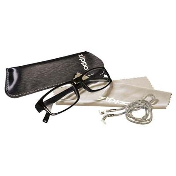 Custodia Occhiale Lettura Zippo Cordino con Pezza Microfibra 25 Pezzi - 2