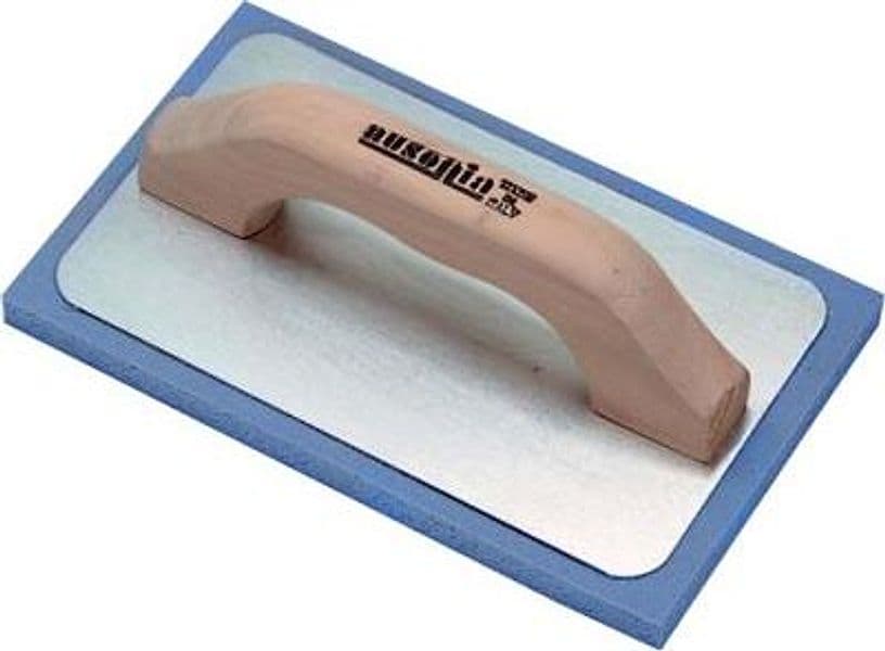 Frattone Gomma Ausonia Blu Base Alluminio Legno 135 x 215 mm 2 Pezzi - 2