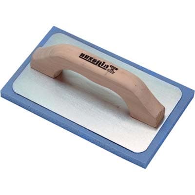 Frattone Gomma Ausonia Blu Base Alluminio Legno 135 x 215 mm 2 Pezzi - 2