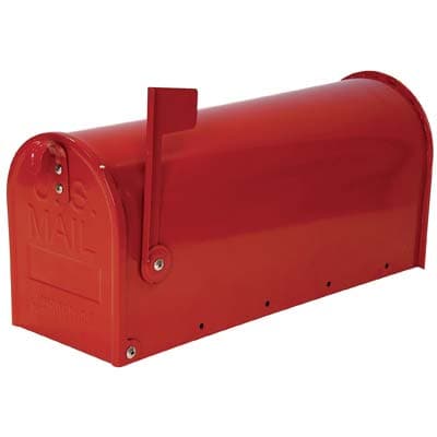 Cassetta Posta Topolino Alubox Acciaio Vern Rosso Mm 170X480 H.mm 220 - 2