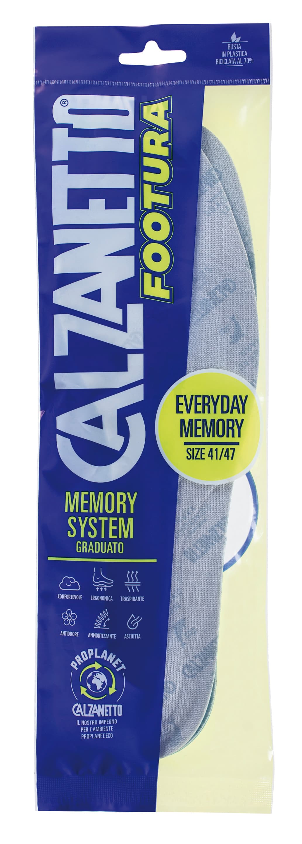 Solette Everyday Memory System Uomo Misura 41 47 Calzanetto - 2