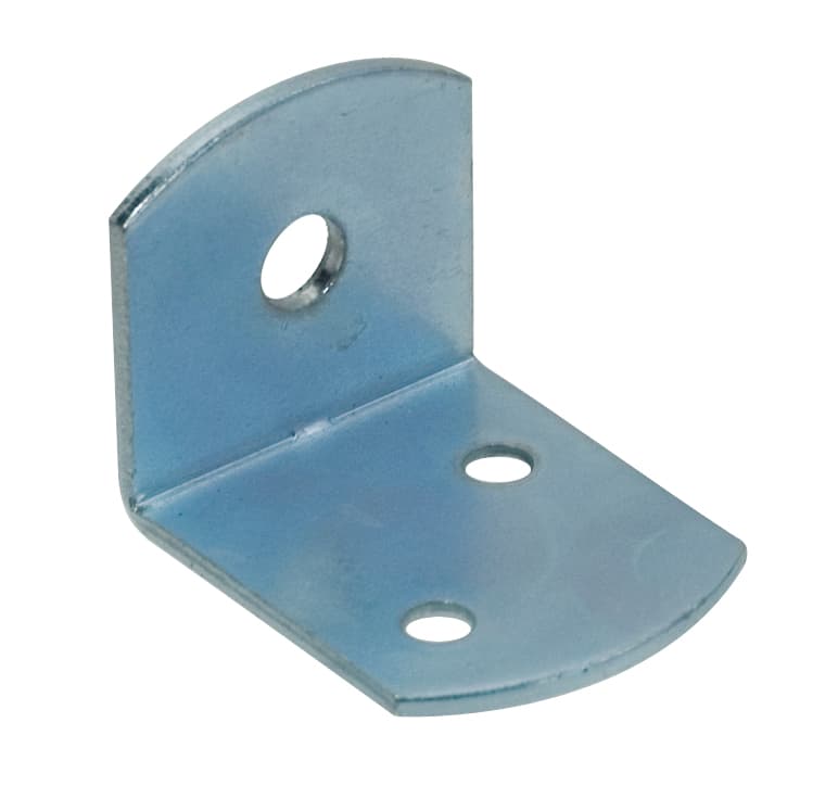 Piastrina di Giunzione Angolare Ferro Zincato 100 Pezzi. Mm 30 x 30X36 - 2