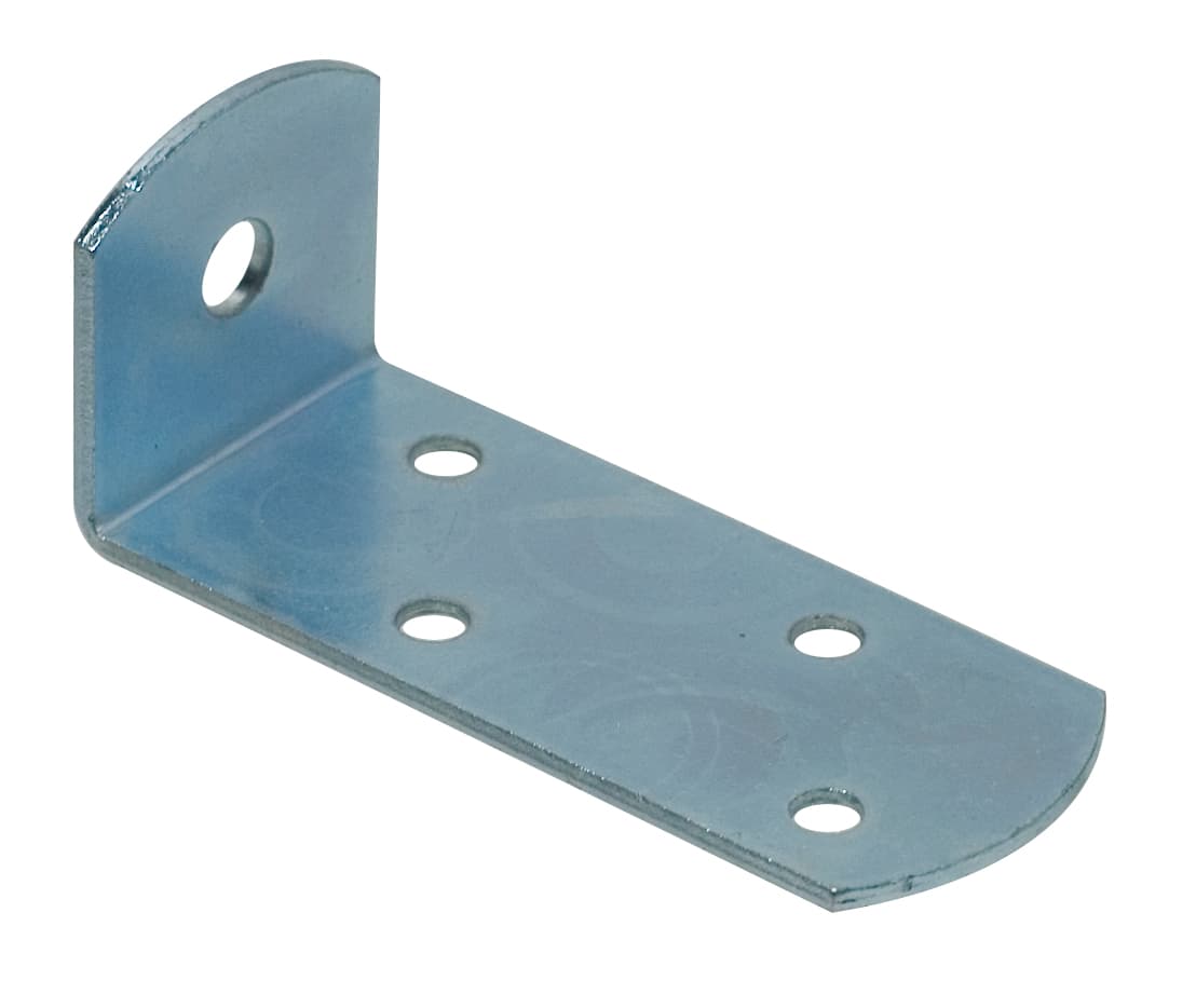 Piastrina di Giunzione Angolare Ferro Zincato 50 Pezzi. Mm 30 x 30X70 - 2