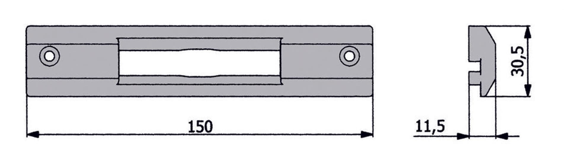 Contropiastra Nylon Art. 02881 N Omec - 2