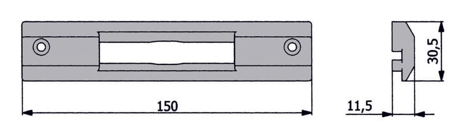 Contropiastra Nylon Art. 02881 N Omec - 2