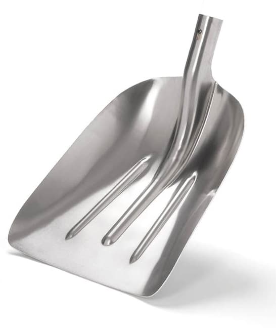 Pala per Neve e Grano Alluminio Cm 40 x 33 con Manico Cm 130 - 2