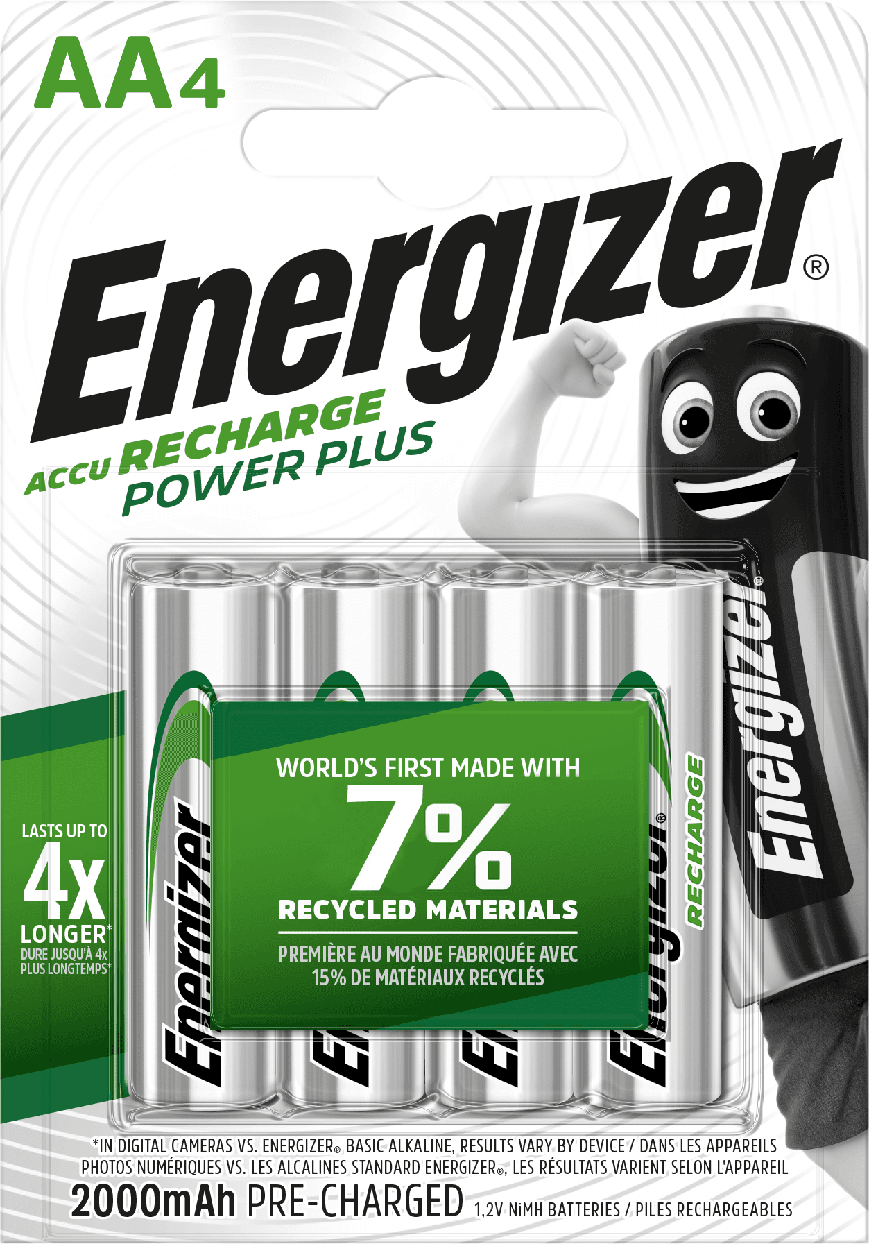 Pila Ricaricabile Power Plus Stilo 4 Pezzi Energizer - 2