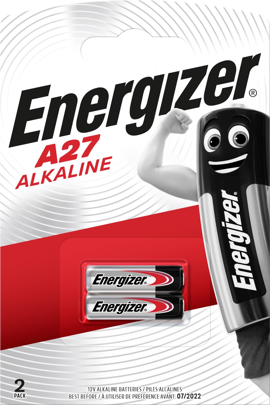 Pila Alcalina Specialistica A27 12 V 2 Pezzi. 10.00 Confezioni Energizer - 2