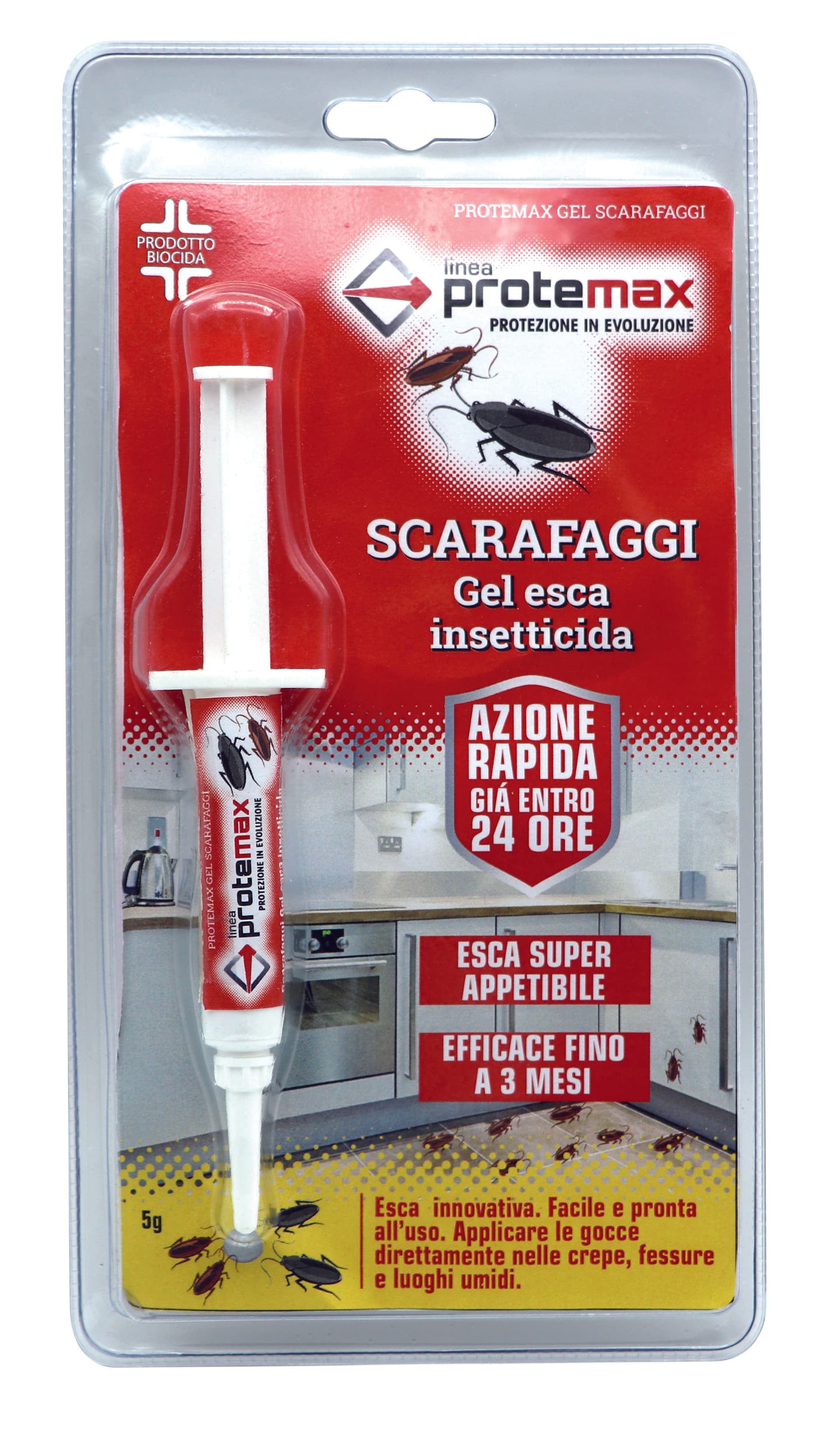 Esca Gel Scarafaggi con Siringa Gr. 5 12 Pezzi - 2
