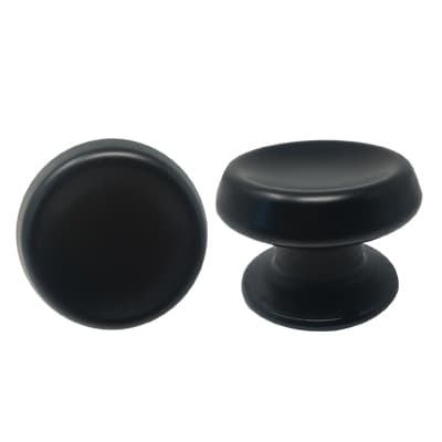 Pomolo per Portone 166 Saguatti Alluminio Nero D.mm 80 Base D.mm 70 - 2