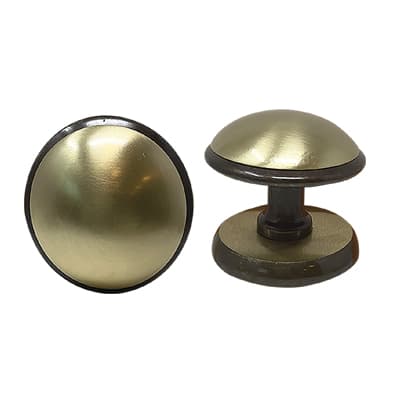 Pomolo per Portone Giada Ottone Bronzo Satinato D.mm 70 Base D.mm 70 - 2