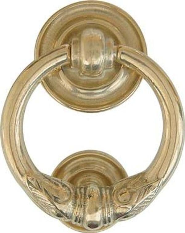 Battente per Portone Impero Cottali Ottone Lucido Mm 125X100