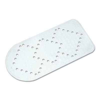 Tappeto Antiscivolo per Vasca Gomma Bianco con Ventose 36 x 73 cm 2 Pezzi - 2