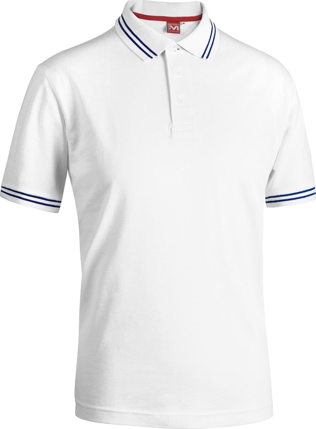 Polo Smith Colore Bianco Blu Navy Misura XXL - 2