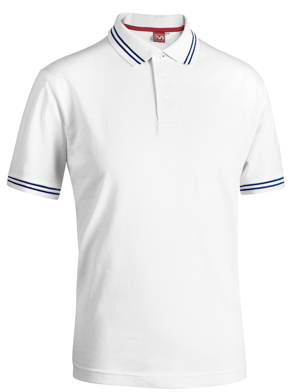 Polo Smith Colore Bianco Blu Navy Misura XXL - 2