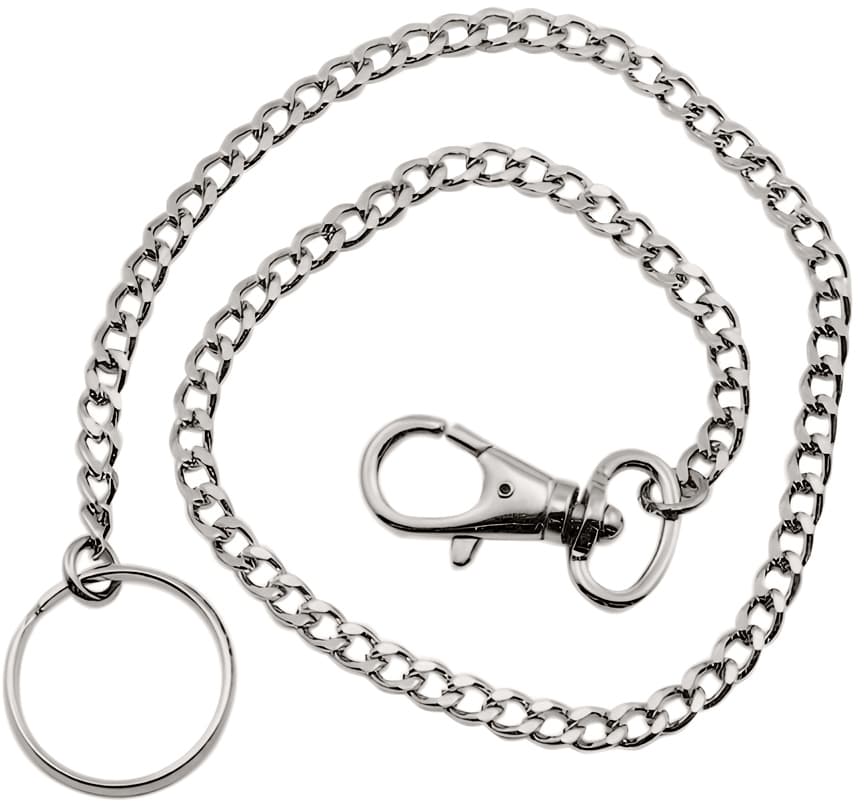Portachiavi con Catenella in Acciaio Cromato Cm 47 20 Pezzi - 2