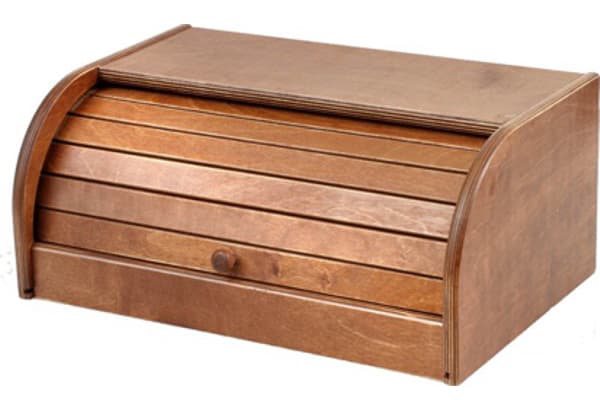 Portapane in Legno Scuro Cm 39 x 25X17 H - 2