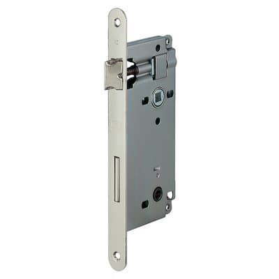 Serratura Patent B.tondo Cromo Opaco 595 Agb Doppio Q. I.mm 90 F.mm 22 E.mm - 2