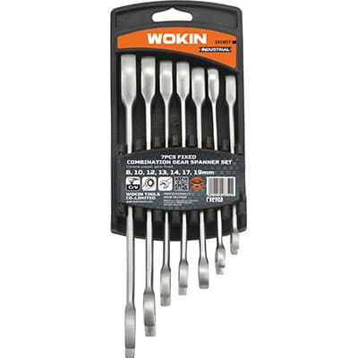 Chiavi Combinate a Cricco Fisso Serie 151807 Wokin 19 8 mm 7 Pezzi - 2