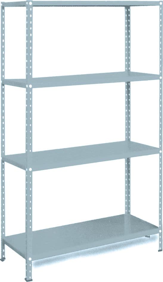 Minikit Scaffali Aste Spezzate Cm 80 x 30X150 H Grigio Prometal - 2