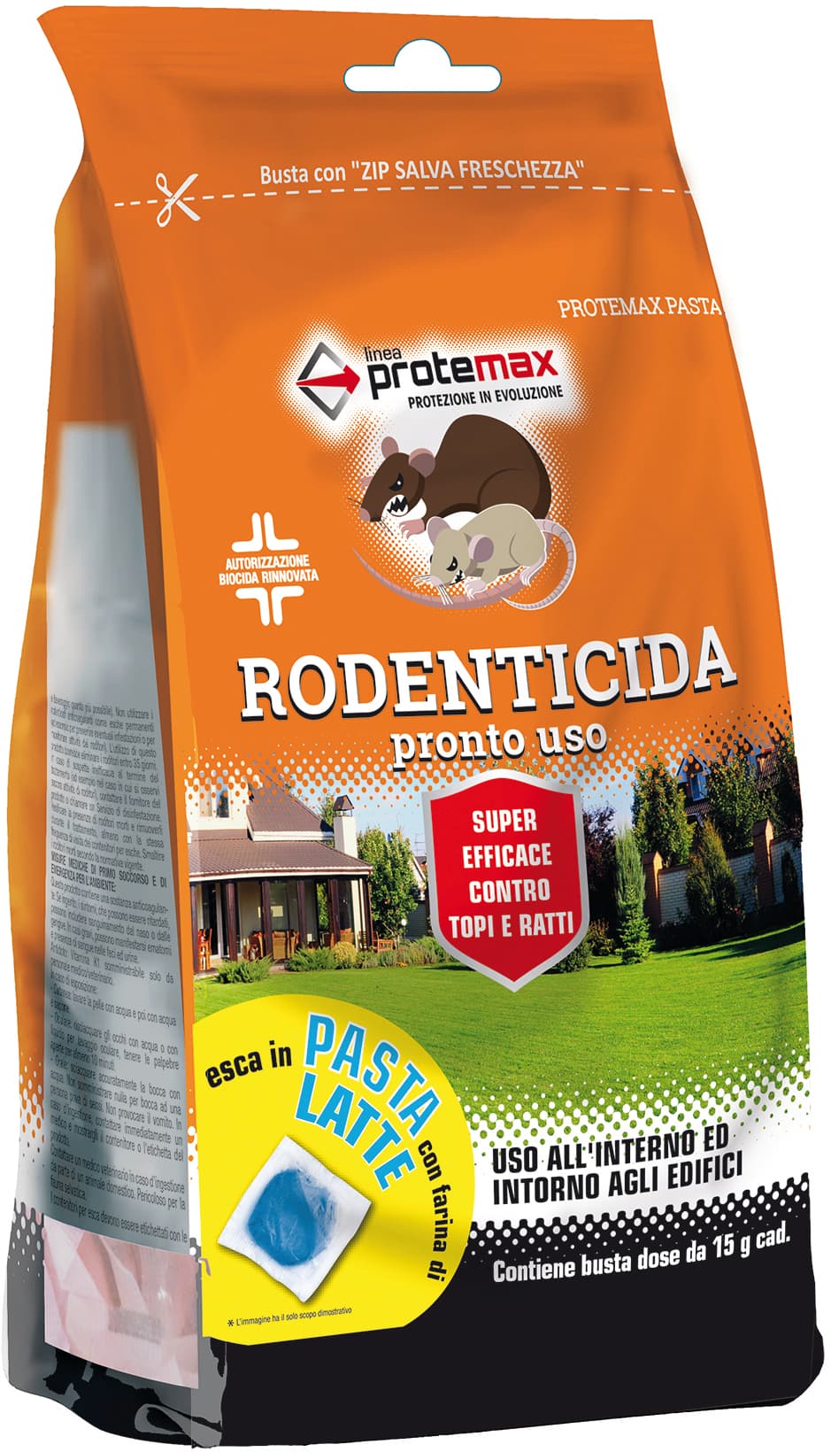 Esca Topicida in Pasta Blu Gr. 150 (10 x Gr. 15) 24 Pezzi - 2