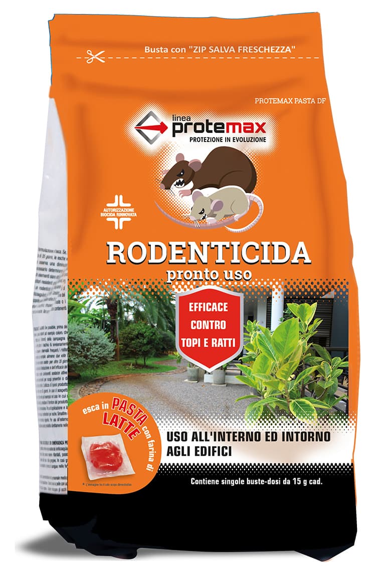 Esca Topicida in Pasta Rossa 1 Busta Kg 1 53 (buste Dosi da Gr. 15) 2 Pezzi - 2