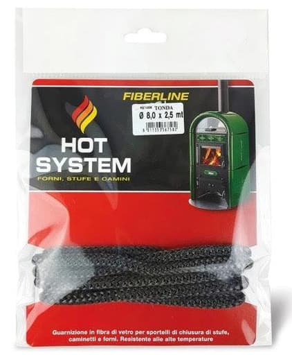 Guarnizione Tonda per Stufa Ø Mm 12 x 2 5 M 6 Pezzi - 2