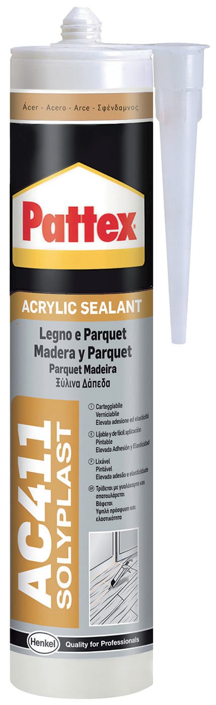 Silicone Acrilico Pattex per Legno e Parquet AC411 Ml. 300 Acero Henkel - 2