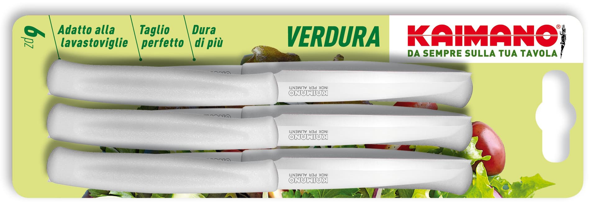 Set Colore Telli per Verdura Dinamik 6 Pezzi Colore Bianco Kaimano - 2