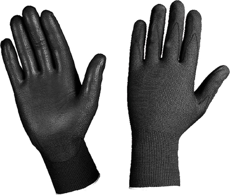 Guanti Nylon Poliuretano Tg. M Colore Nero 12 Coppia – Autres