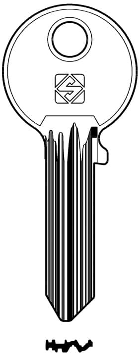 Chiave Ottone AB63 (g. Vac 1) Abus 20 Pezzi Silca - 2