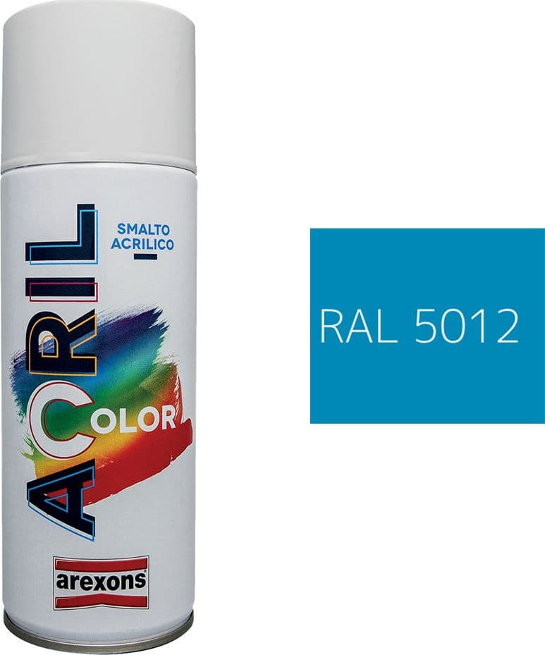 Smalto Spray Acrilico Ral 5012 Arexons Blu Chiaro 6 Pezzi