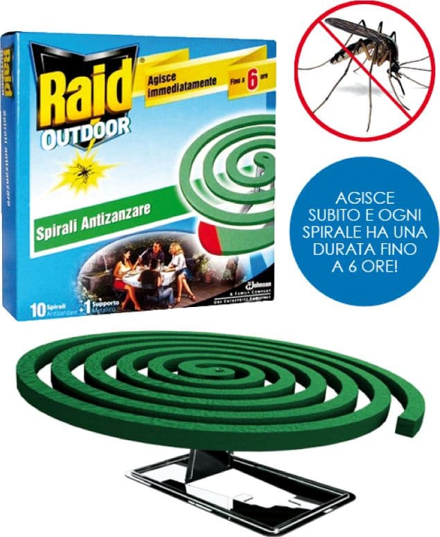 Spirali Antizanzare 10 Pezzi. 24 Pezzi Raid - 2