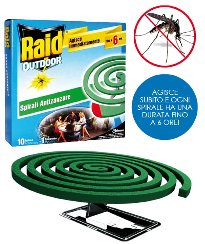 Spirali Antizanzare 10 Pezzi. 24 Pezzi Raid - 2
