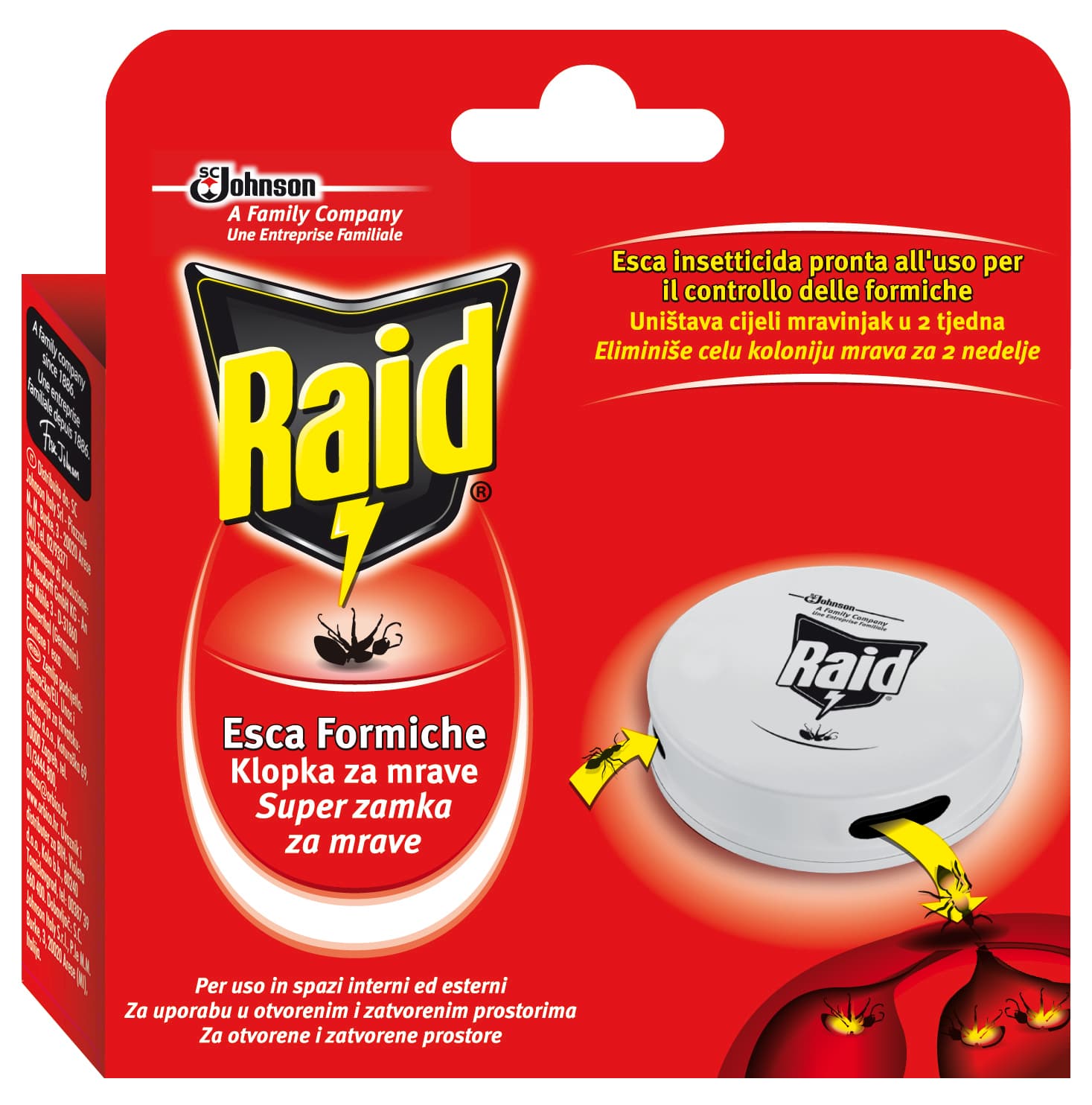 Esca Insetticida per Formiche 12 Pezzi Raid - 2