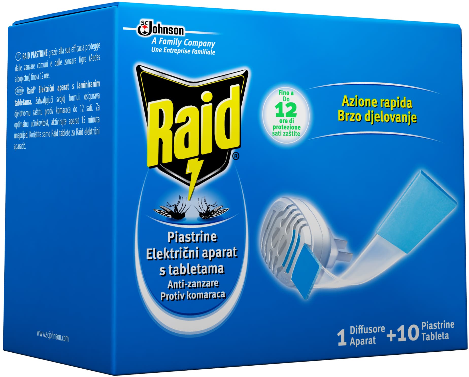 Elettroemanatore + 10 Piastrine 12 Pezzi Raid - 2