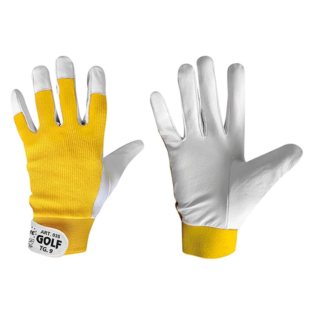 Guanti Fiore Maialino Tg. 9 col Neri Ball Giallo 12 Coppia