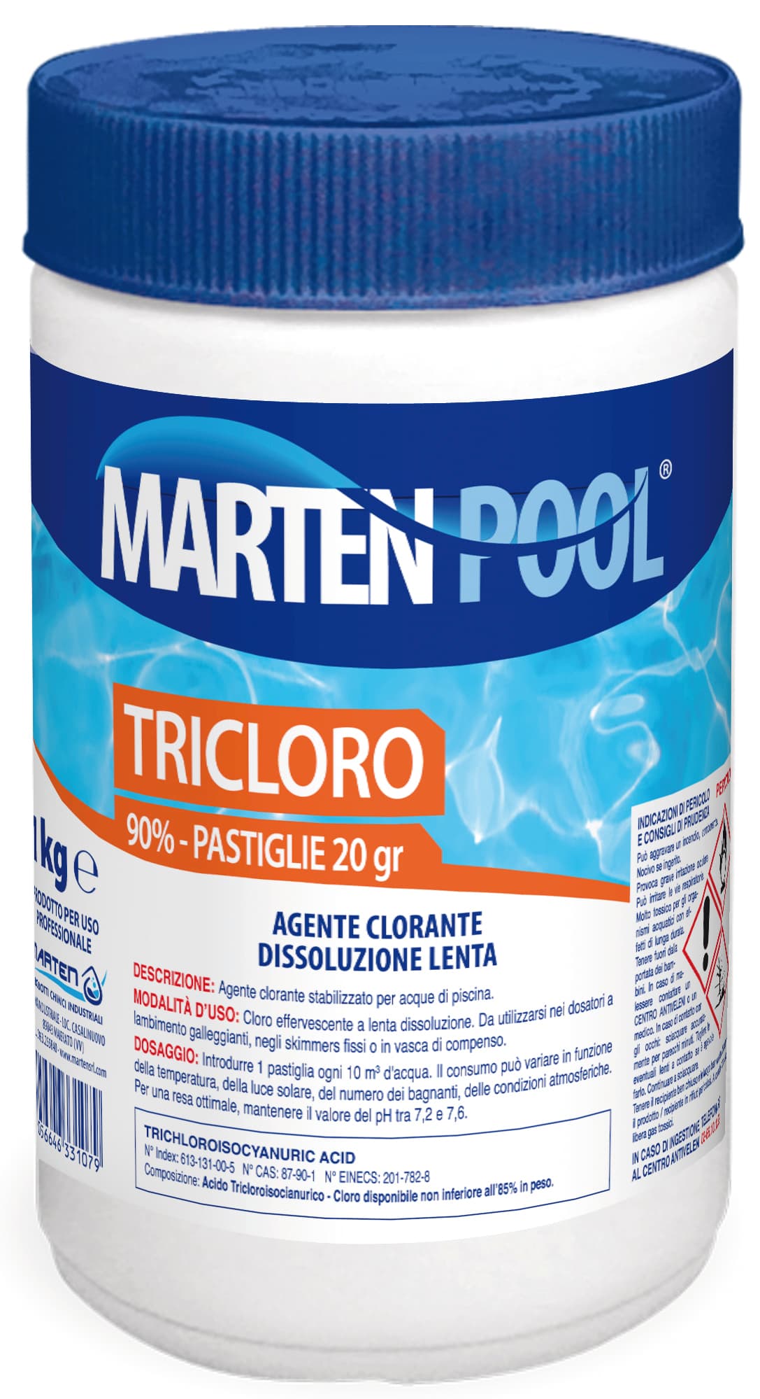 Tricloro in Pastiglie 20 Gr. Kg 1 12 Pezzi - 2
