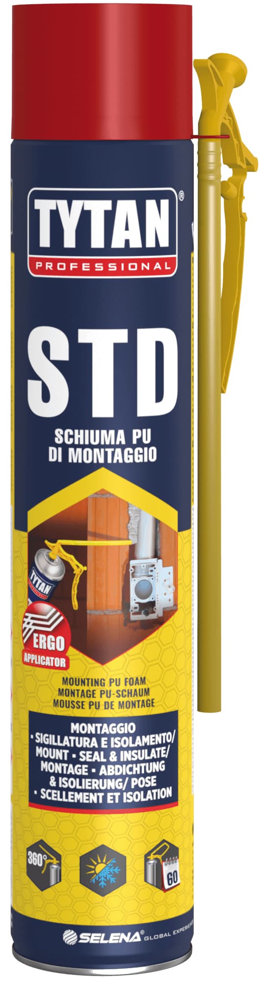Schiuma Poliuretanica Premium Manuale Ml. 750 12 Pezzi Tytan - 2