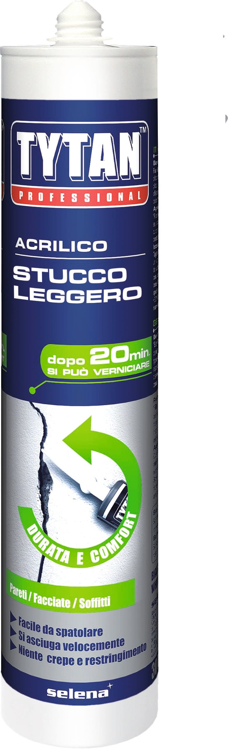 Stucco Leggero Ml. 300 Colore Bianco 12 Pezzi Tytan - 2