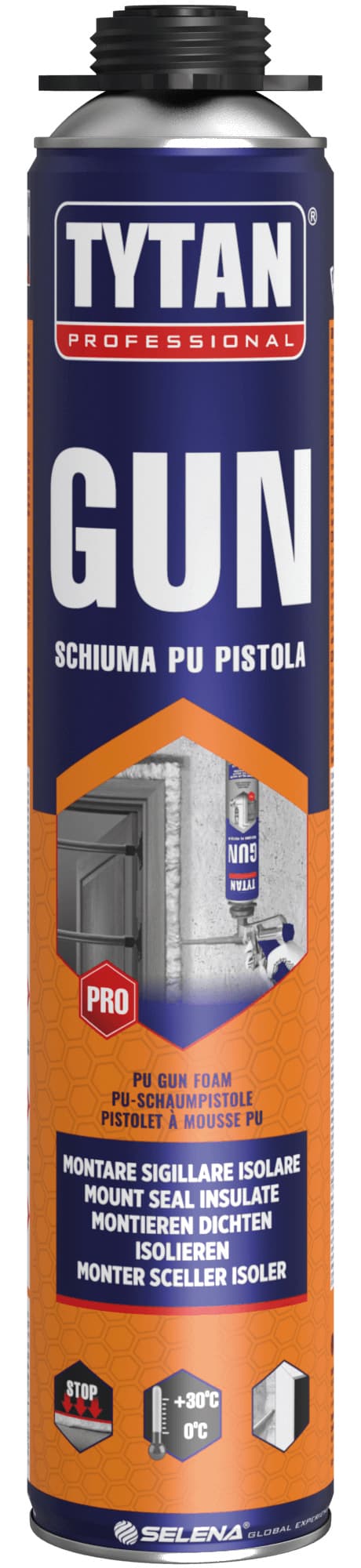 Schiuma Poliuretanica Premium per Pistola Ml. 750 12 Pezzi Tytan - 2