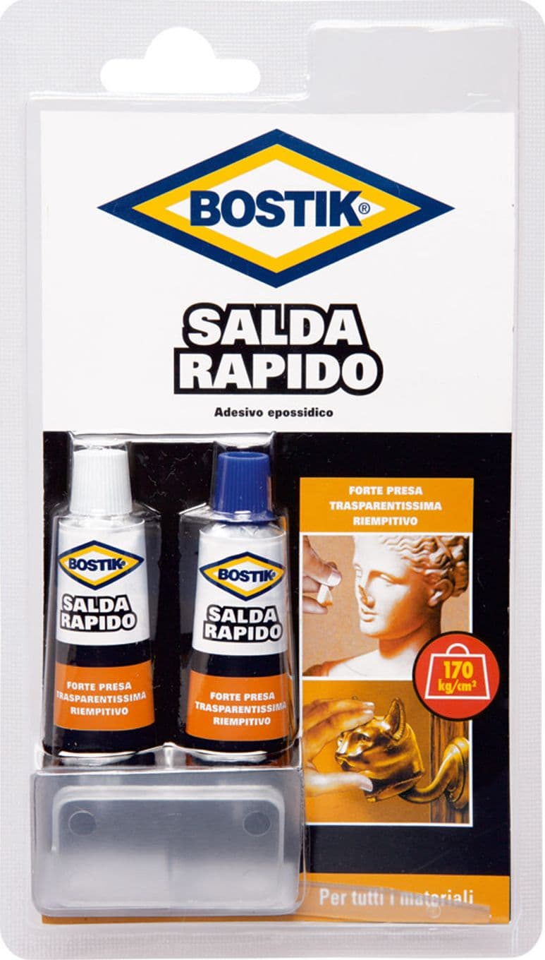Colore La Bostik Saldarapido Blister Ml. 30 (2 Tub. Ml. 15) 6 Pezzi Uhu - 2